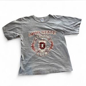 LOGO 7 Gray Crewneck T-Shirt